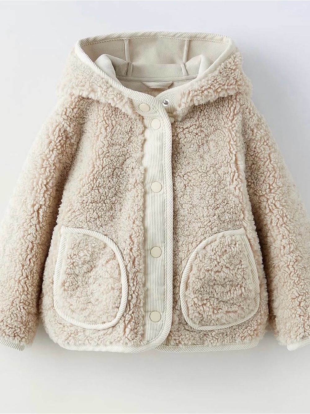 Zara Fleece/Teddy Jacket Size 2-3 years